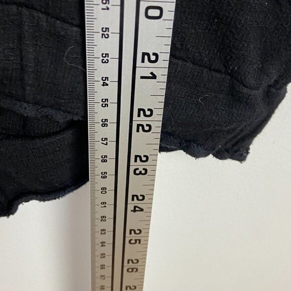 Monrow Maternity Tank Top Black Stretch Jersey Size Small Tie Front Adjustable S - Picture 9 of 9